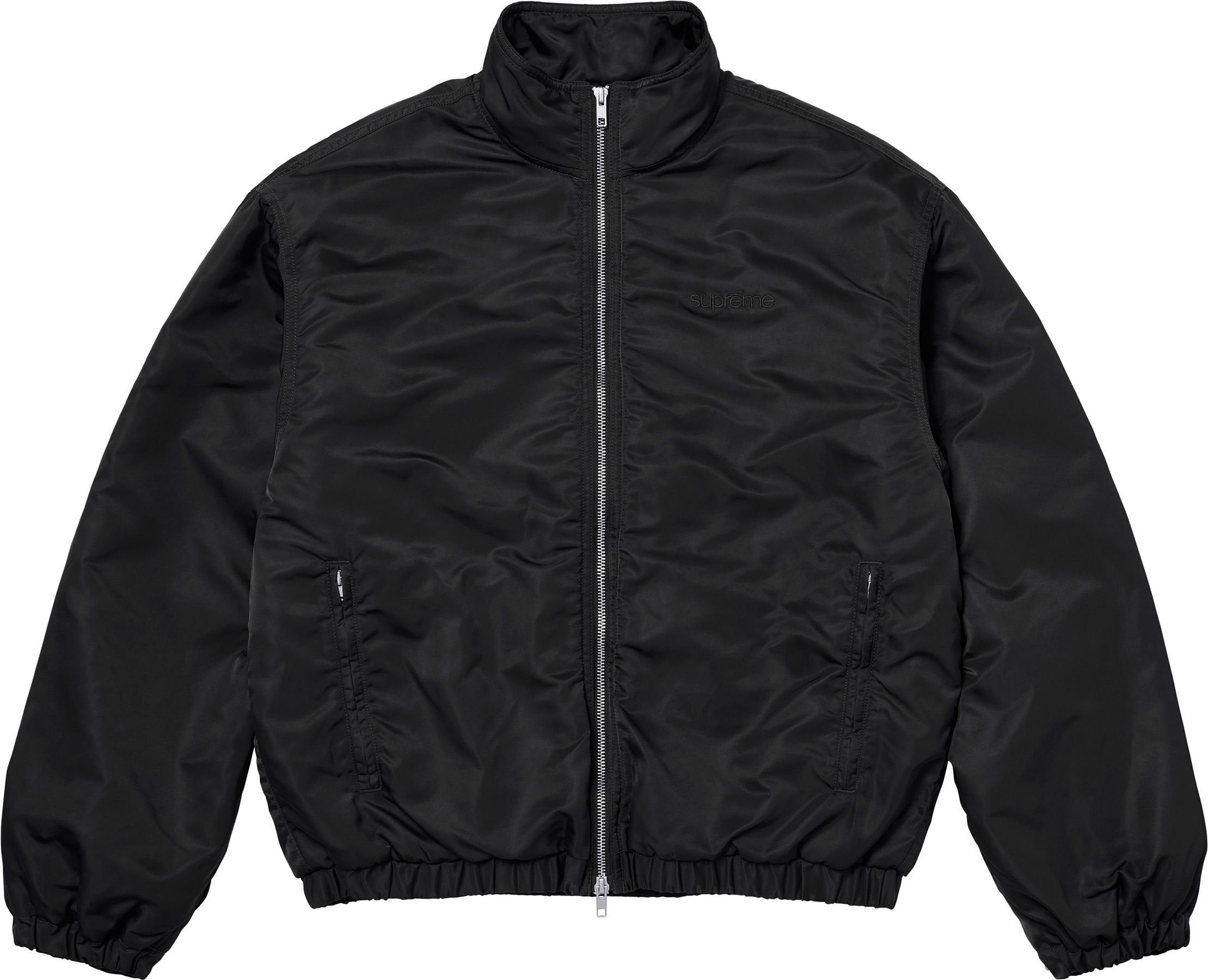 Stand Collar Lined Nylon Jacket view 7